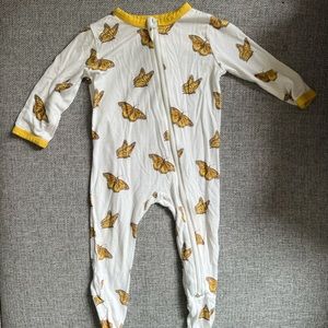 Kyte Baby Monarch Zipper Footie 3-6 months